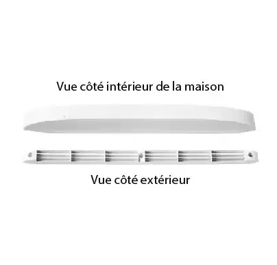 Grille ventilation autoréglable Isola
