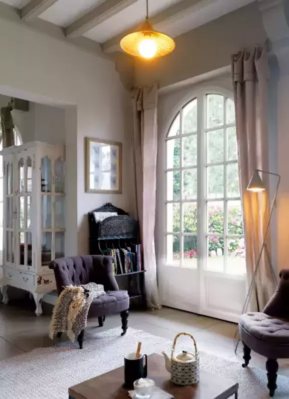 Porte fenetre 2 vantaux en BOIS sur mesure - Salon Janneau