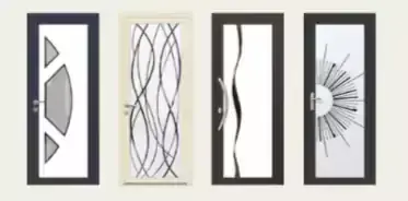 porte extérieure pvc vitrée