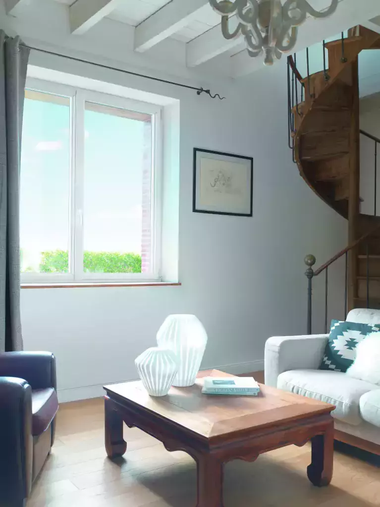 Fenêtre ouverture à la française en aluminum blanc - Estival Evolution Janneau