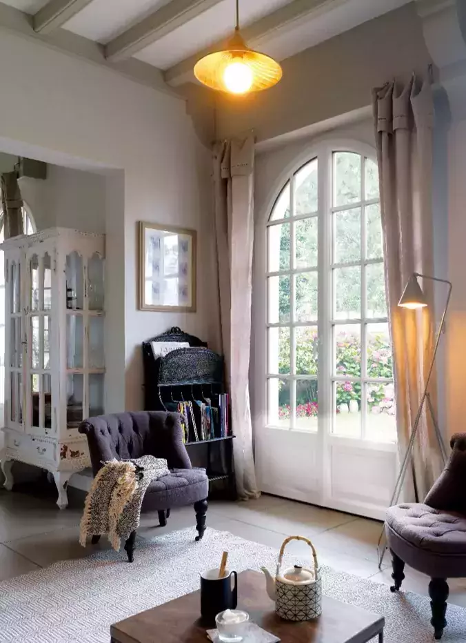 Porte fenetre 2 vantaux en BOIS sur mesure - Salon Janneau