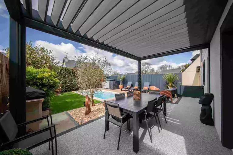 terrasse avec pergola bio