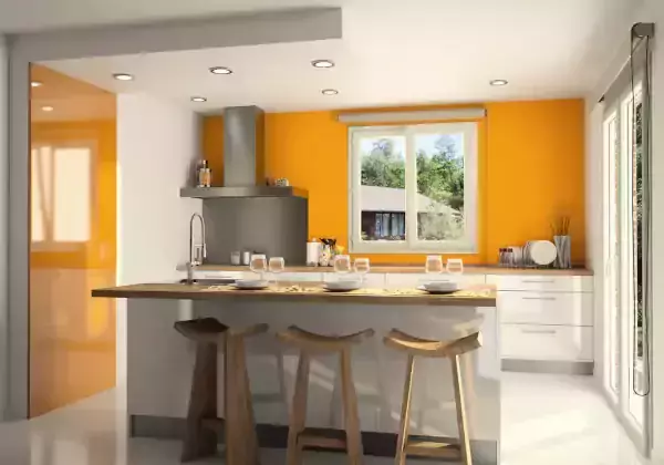 fenetre pvc dans une cuisine moderne