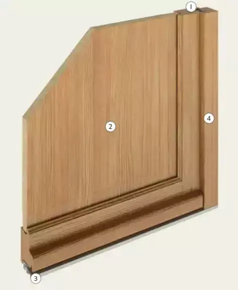 porte exterieure bois technique