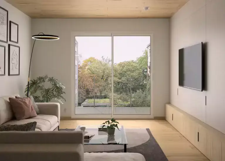 Baie vitrée Ceres pour volet roulant salon