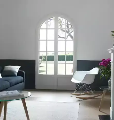 Porte-fenêtre sécurisée intérieur