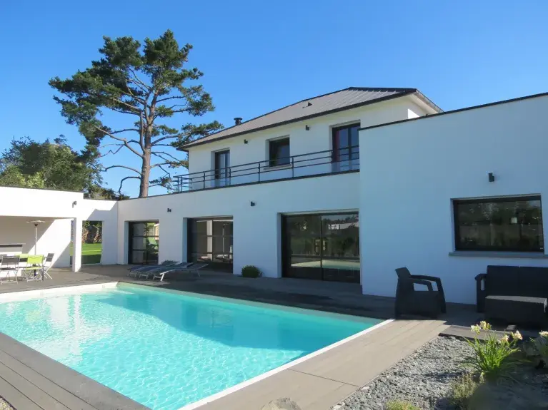 Baies vitrées aluminium piscine