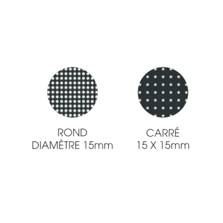 Type de tôle perforée