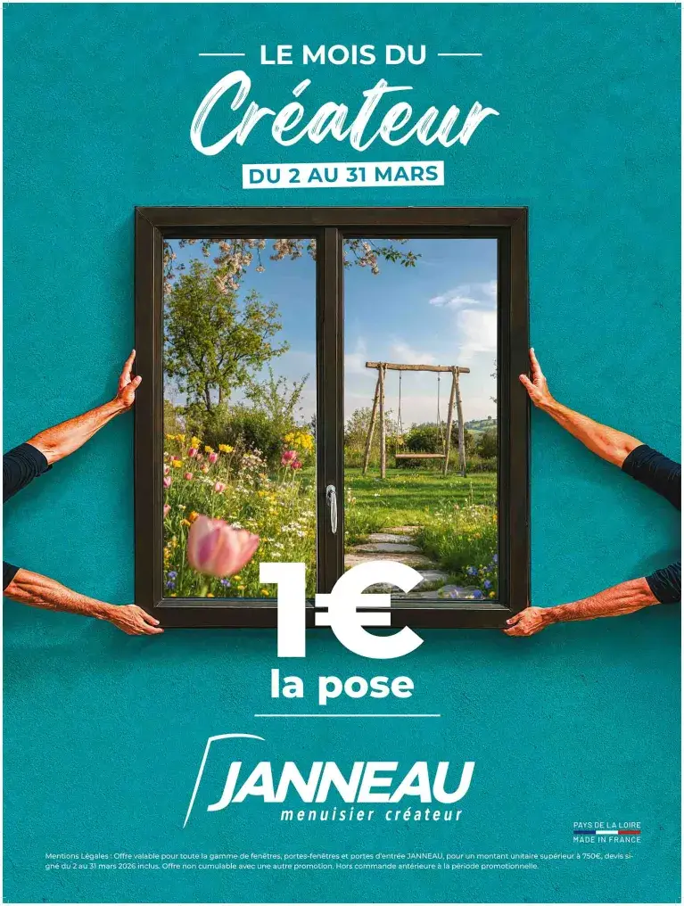1€ la pose - Promo Janneau 03-2026