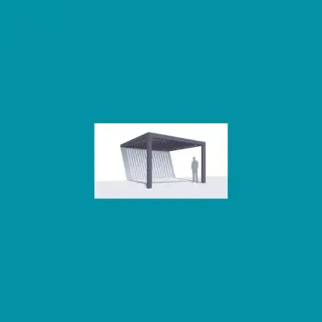 pergola adossée au mur