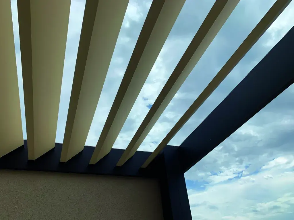 pergola XXL à lames plates